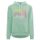 ZWILLINGSHERZ Hoodie LOVE YOUR LIFE - Mint