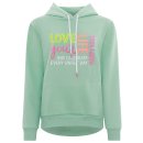 ZWILLINGSHERZ Hoodie LOVE YOUR LIFE - Mint M