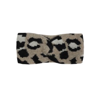 ZWILLINGSHERZ Stirnband aus 100% Cashmere - Leo beige