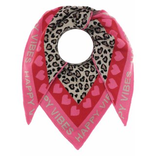 ZWILLINGSHERZ Dreieckstuch MICHA mit Baumwolle -  Pink