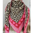 ZWILLINGSHERZ Dreieckstuch MICHA mit Baumwolle -  Pink