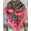 ZWILLINGSHERZ Dreieckstuch MICHA mit Baumwolle -  Pink