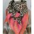 ZWILLINGSHERZ Dreieckstuch MICHA mit Baumwolle -  Beige-Pink-Orange