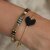 Armband HEART - Black