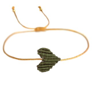 Armband HEART - Khaki