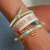 Miyuki-Armband mit Goldmuschel