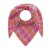 ZWILLINGSHERZ Dreieckstuch HAHNENTRITT- Grau Pink Orange