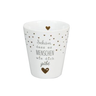 Krasilnikoff HAPPY MUG /  Becher SCHÖN, DASS ES MENSCHEN WIE DICH GIBT