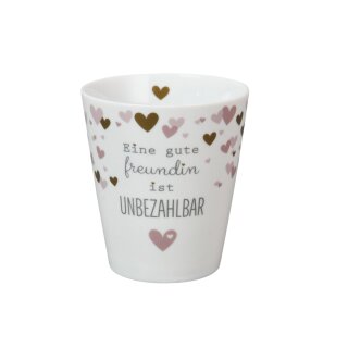 Krasilnikoff HAPPY MUG /  Becher EINE GUTE FREUNDIN