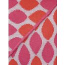 ZWILLINGSHERZ Dreieckstuch TROPFEN mit Baumwolle - Pink-Orange