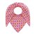 ZWILLINGSHERZ Dreieckstuch TROPFEN mit Baumwolle - Pink-Orange