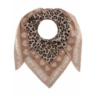 ZWILLINGSHERZ Dreieckstuch MICHA mit Baumwolle -  Beige