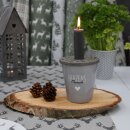 Krasilnikoff HAPPY MUG / Becher HERZENSMENSCH - Grau