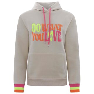 ZWILLINGSHERZ Hoodie DO WHAT YOU LOVE - beige XL