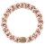 KKNEKKI Haargummi - Light Pink-Beige Glitter Stripe