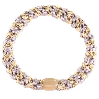 KKNEKKI Haargummi - Dusty Lavender Beige Glitter