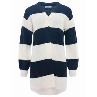 ZWILLINGSHERZ Cardigan KATJA - Blau-Weiß