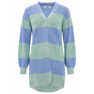 ZWILLINGSHERZ Cardigan KATJA - Hellblau-Mint