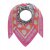 ZWILLINGSHERZ Dreieckstuch STRANDPINK 1 mit Baumwolle - Grau-Orange-Pink