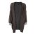 BLACK COLOUR Cardigan mit Glitzerdetails am Ärmelbund - Taupe Grey