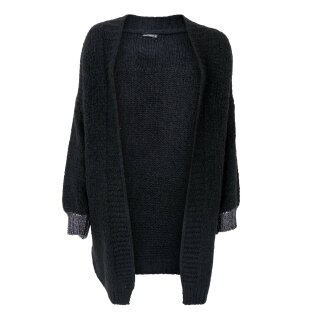 BLACK COLOUR Cardigan mit Glitzerdetails am Ärmelbund - Black