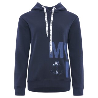 ZWILLINGSHERZ Hoodie PAIELLETTE MOIN - Dunkelblau XXL