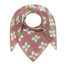 ZWILLINGSHERZ Dreieckstuch FRÜHLINGSBLUME - Grün-Pink