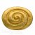Gürtelschnalle SCHNECKENFOSSIL satin gold