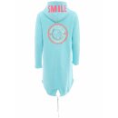 ZWILLINGSHERZ Hoodiemantel HAPPY & BEAUTYFUL - Türkis M