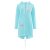ZWILLINGSHERZ Hoodiemantel HAPPY & BEAUTYFUL - Türkis M