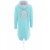 ZWILLINGSHERZ Hoodiemantel HAPPY & BEAUTYFUL - Türkis M