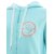 ZWILLINGSHERZ Hoodiemantel HAPPY & BEAUTYFUL - Türkis M