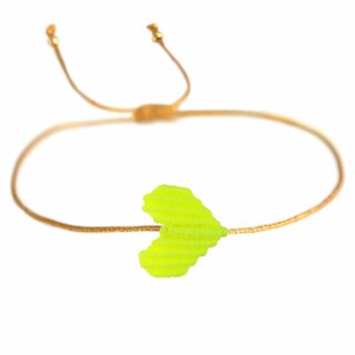 Armband HEART - Neongelb