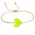 Armband HEART - Neongelb
