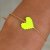 Armband HEART - Neongelb
