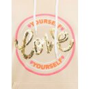 ZWILLINGSHERZ Hoodie LOVE YOURSELF - Beige M