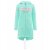 ZWILLINGSHERZ Hoodiemantel STRANDGLÜCK & MEER - Mint S