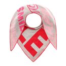 ZWILLINGSHERZ Dreieckstuch GROSSE FREUDE  mit Baumwolle - Grau-Rot-Pink