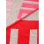 ZWILLINGSHERZ Dreieckstuch GROSSE FREUDE  mit Baumwolle - Grau-Rot-Pink
