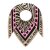 ZWILLINGSHERZ Dreieckstuch ZEBRA LOVE - Beige-Schwarz-Pink