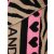 ZWILLINGSHERZ Dreieckstuch ZEBRA LOVE - Beige-Schwarz-Pink