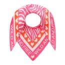 ZWILLINGSHERZ Dreieckstuch ZEBRA LOVE - Pink-Orange