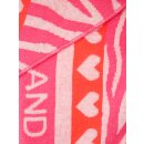 ZWILLINGSHERZ Dreieckstuch ZEBRA LOVE - Pink-Orange