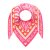 ZWILLINGSHERZ Dreieckstuch ZEBRA LOVE - Pink-Orange