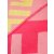 ZWILLINGSHERZ Dreieckstuch GROSSE FREUDE mit Baumwolle - Pink-Orange-Gelb