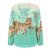 ZWILLINGSHERZ Bluse "Farbige Leopardenwelt" - Mint