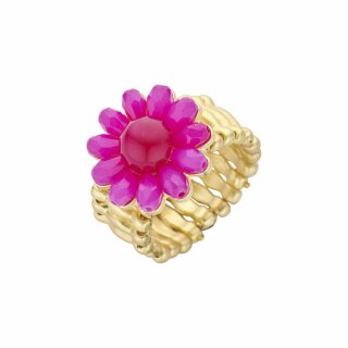 Biba Ring FLOWER - Pink