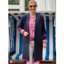 ZWILLINGSHERZ Hoodiejacke MONA - Dunkelblau L/XL