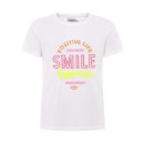 ZWILLINGSHERZ - T-Shirt "Smile Happiness" - Orange