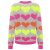 ZWILLINGSHERZ Cardigan "Neon Herzen" - Grau